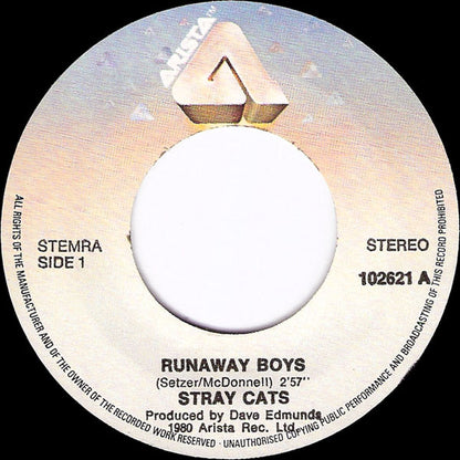 Stray Cats : Runaway Boys (7", Single)