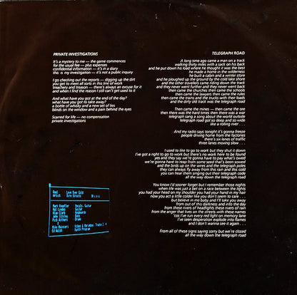 Dire Straits : Love Over Gold (LP, Album, Dig)