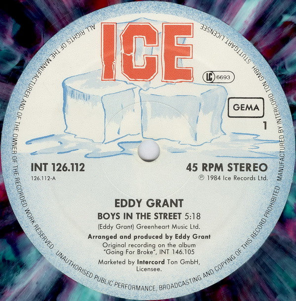Eddy Grant : Boys In The Street (12", Maxi, Mul)