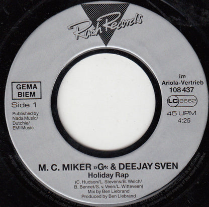 M.C.Miker"G" & Deejay Sven* : Holiday Rap (7", Single)