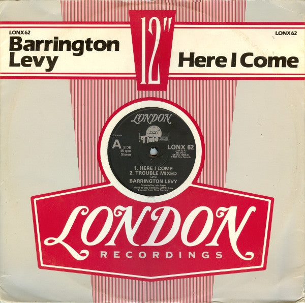 Barrington Levy : Here I Come (12")