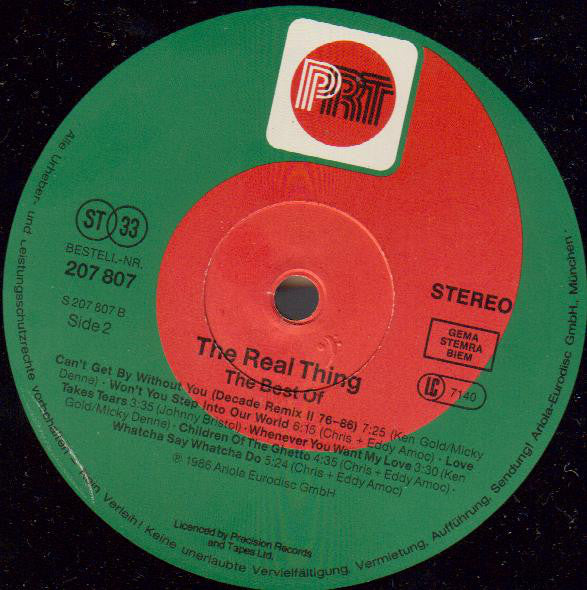 The Real Thing : The Best Of (LP, Comp)
