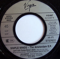Simple Minds : The Amsterdam EP (7", EP)
