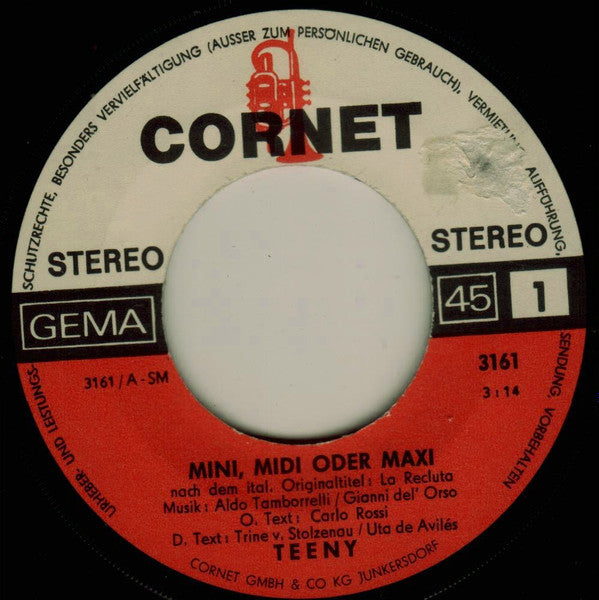 Teeny (2) : Mini, Midi Oder Maxi (7")
