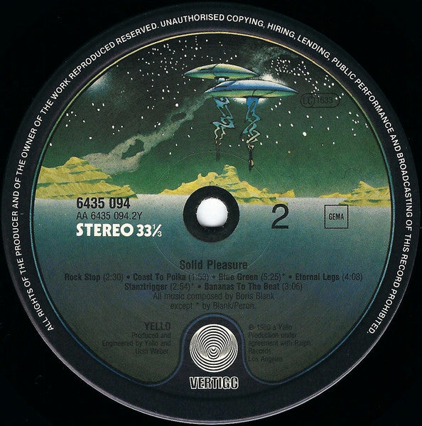 Yello : Solid Pleasure (LP, Album)