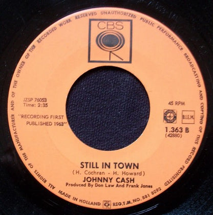 Johnny Cash : The Matador / Still In Town (7", Single)