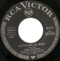 Harry Belafonte : Little Bit Of Rain / Roll On, Buddy (7")