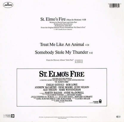 John Parr : St. Elmo's Fire (Man In Motion) (12", Maxi)