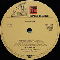Ry Cooder : Ry Cooder (LP, Album, RE)