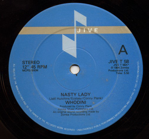 Whodini : Nasty Lady (12")