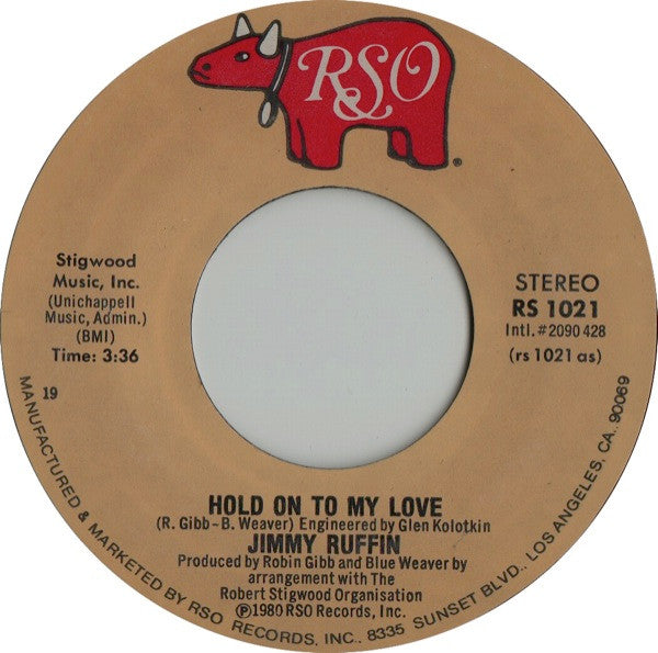 Jimmy Ruffin : Hold On To My Love (7", Single, 19 )
