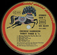 George Harrison : Thirty Three & 1/3 (LP, Album, Gat)