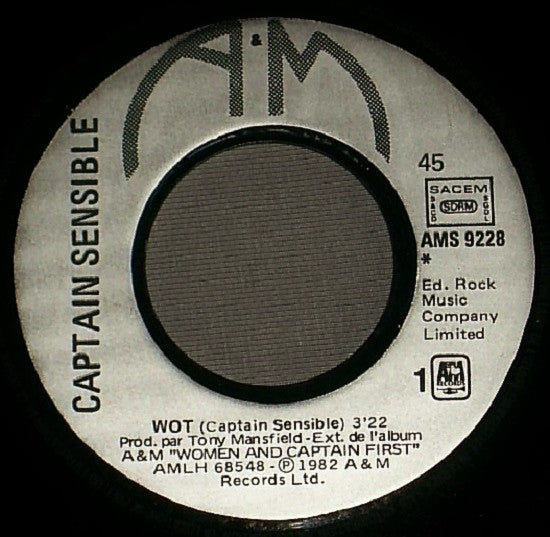 Captain Sensible : Wot! (7", Single)
