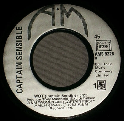 Captain Sensible : Wot! (7", Single)