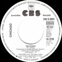 Chicago (2) : Take Me Back To Chicago / Policeman (7", Single, Promo)