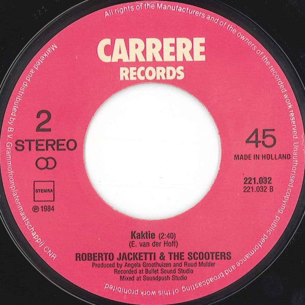 Roberto Jacketti And The Scooters* : I Save The Day (7", Single)