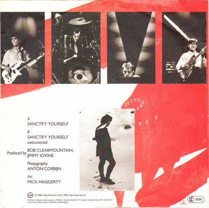 Simple Minds : Sanctify Yourself (7", Single)