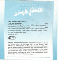 Nina Hagen / Lene Lovich : Don't Kill The Animals (7", Single)