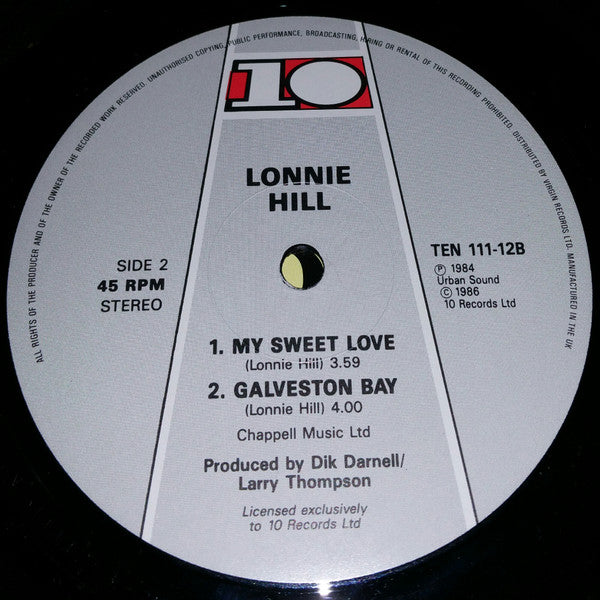 Lonnie Hill : Galveston Bay (12", Single, Pic)