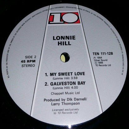 Lonnie Hill : Galveston Bay (12", Single, Pic)