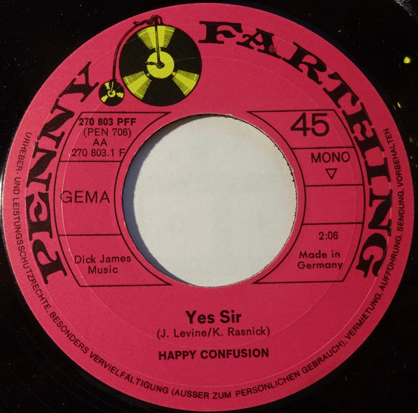 Happy Confusion : Yes Sir / Hereditary Impediment (7", Single, Mono)