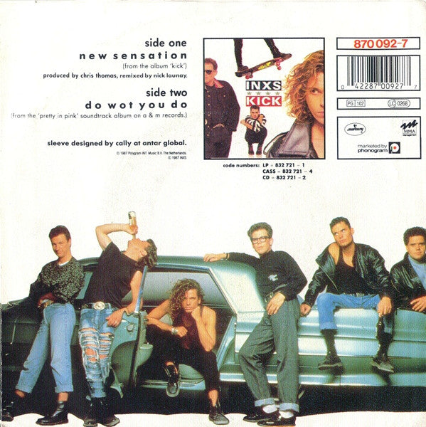 INXS : New Sensation (7", Single)