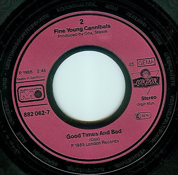 Fine Young Cannibals : Johnny Come Home (7", Single)