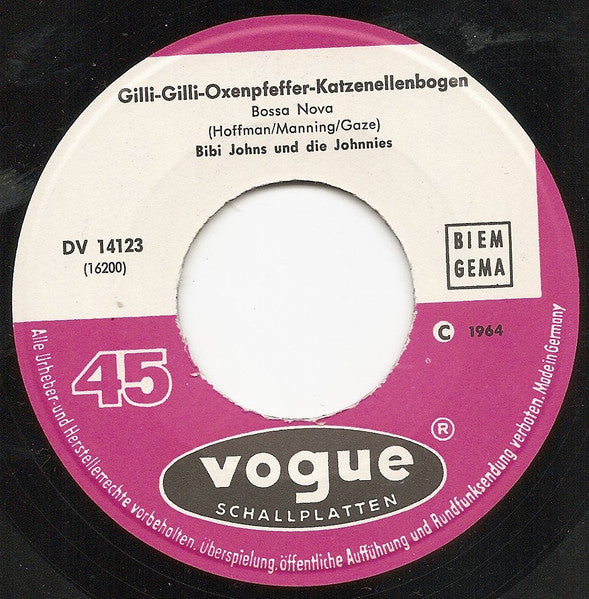 Bibi Johns : Das Möcht' Ich So Gerne / Gilli-Gilli-Oxenpfeffer (7", Single)