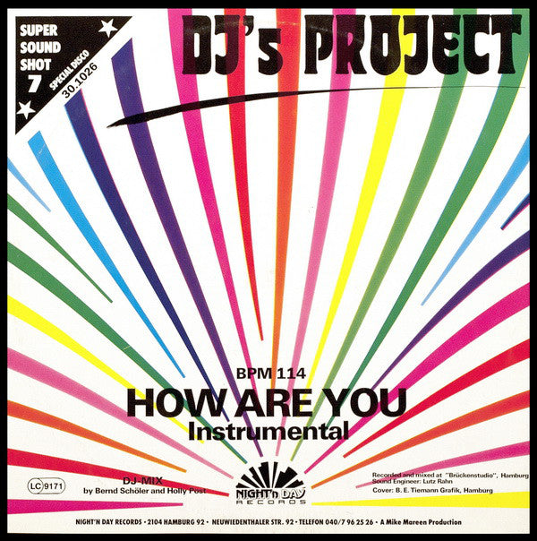 DJ's Project : How Are You (12")
