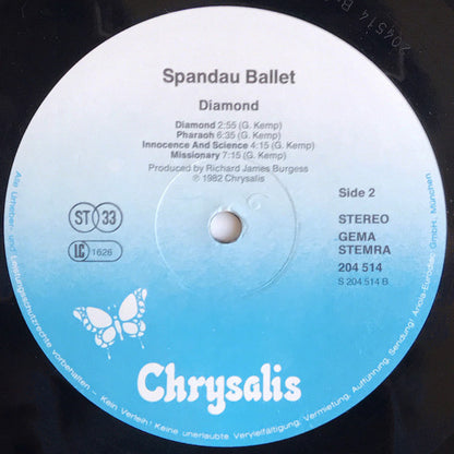 Spandau Ballet : Diamond (LP, Album)
