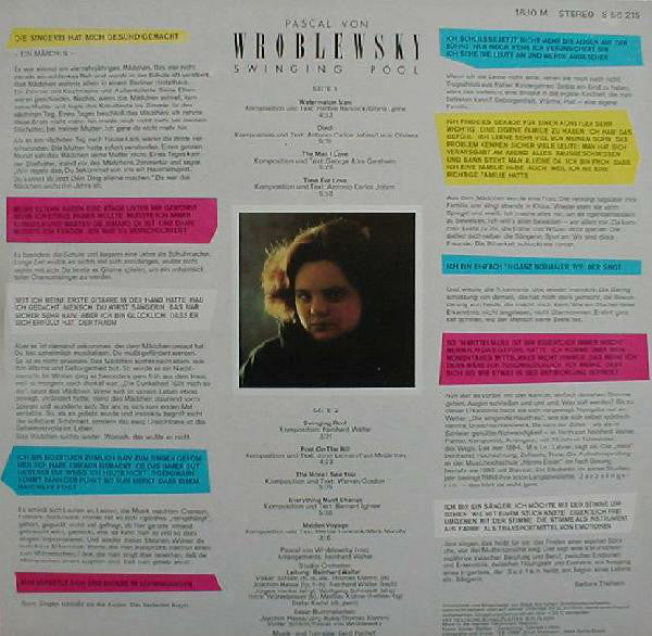 Pascal von Wroblewsky : Swinging Pool (LP, Album)