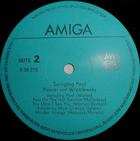 Pascal von Wroblewsky : Swinging Pool (LP, Album)