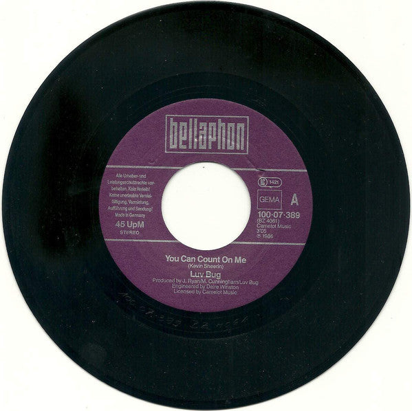 Luv Bug : You Can Count On Me (7", Single)