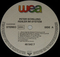 Peter Schilling : Fehler Im System (LP, Album, Club)