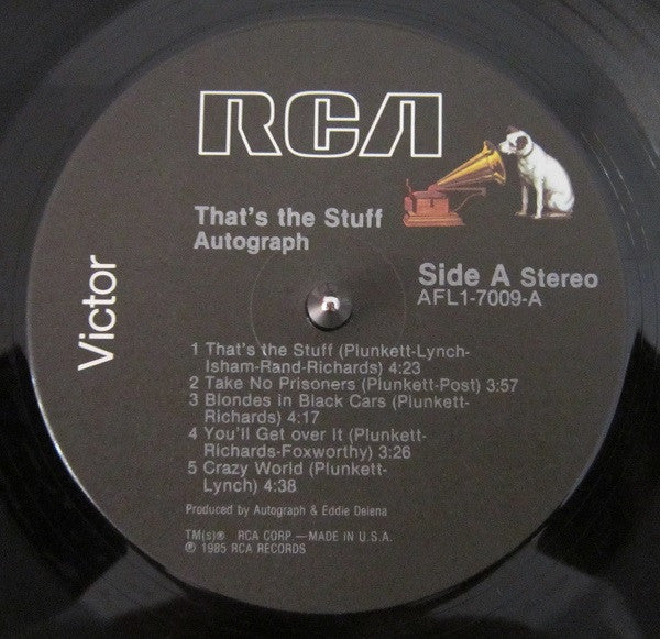 Autograph (2) : That's The Stuff (LP, Album, Ind)