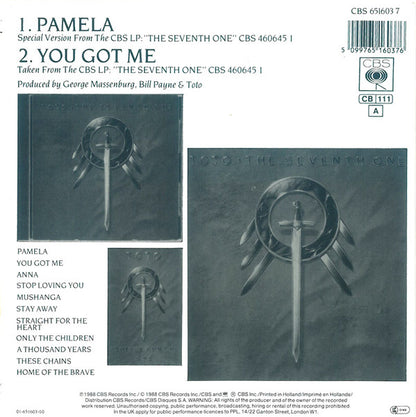 Toto : Pamela (7", Single)