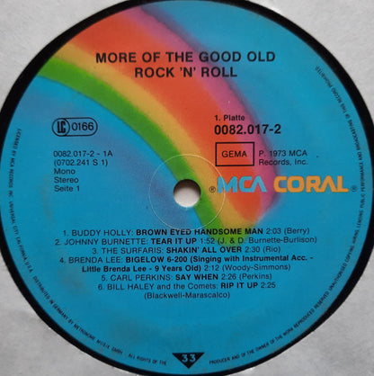Various : More Of The Good Old Rock'n Roll (2xLP, Comp, Mono, RE)