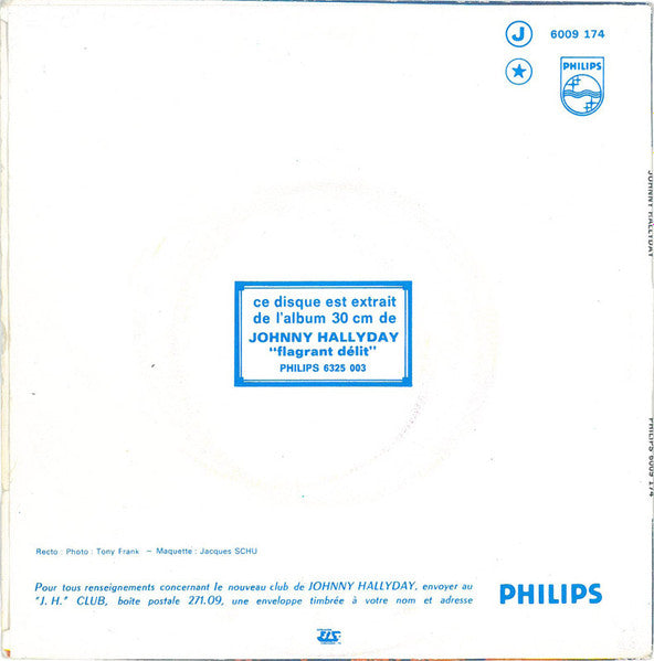 Johnny* : Fils De Personne (7", Single, Mono, Mou)