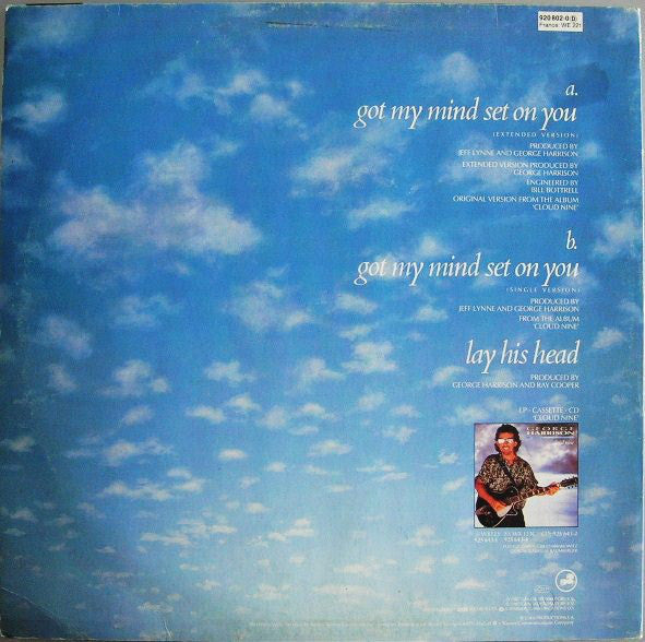 George Harrison : Got My Mind Set On You (Extended Version) (12", Maxi)