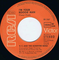 KC & The Sunshine Band : I'm Your Boogie Man (7", Single)