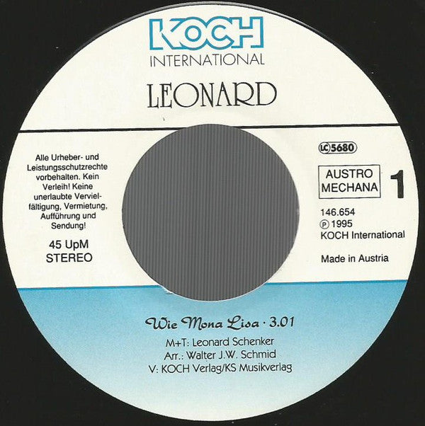Leonard : Wie Mona Lisa (7", Single)