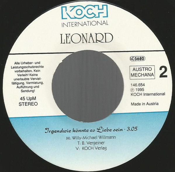 Leonard : Wie Mona Lisa (7", Single)