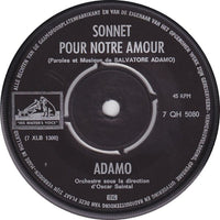Adamo : Sonnet Pour Notre Amour / Princesses Et Bergeres (7", Single)