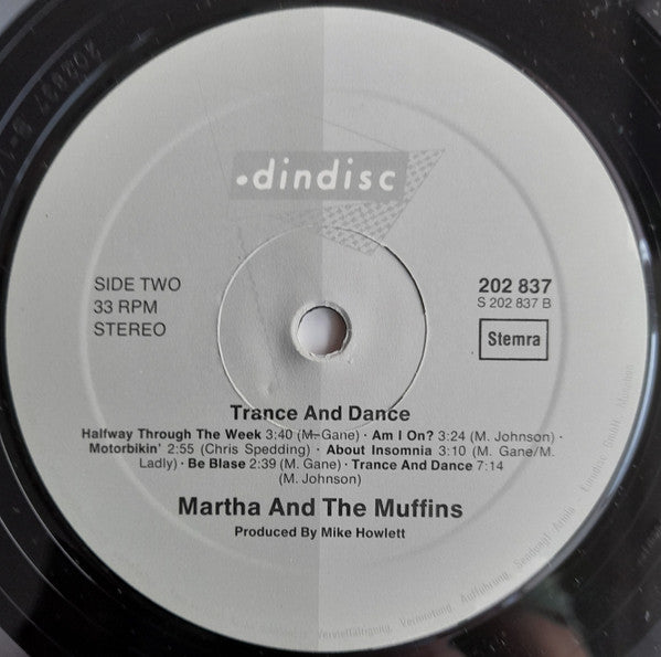 Martha And The Muffins : Trance And Dance (LP, Album)