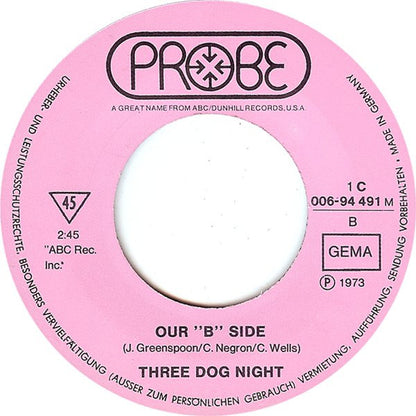 Three Dog Night : Shambala (7", Single, Mono)