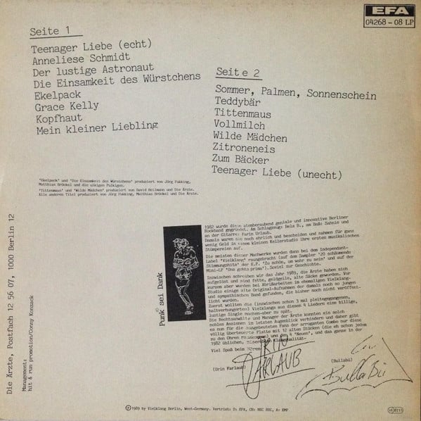 Die Ärzte : Die Ärzte Früher! (1982-'83) Der Ausverkauf* Geht Weiter! (LP, Comp)