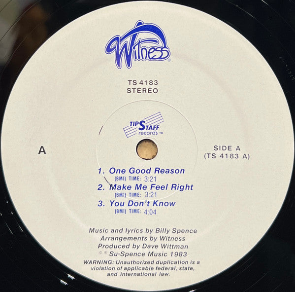 Witness (27) : Witness (12", MiniAlbum, Ltd)