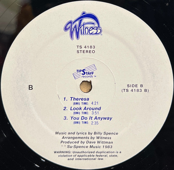 Witness (27) : Witness (12", MiniAlbum, Ltd)