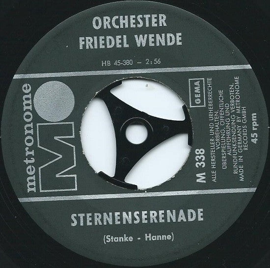 Orchester Friedel Wende* : Sternenserenade (7", Single)