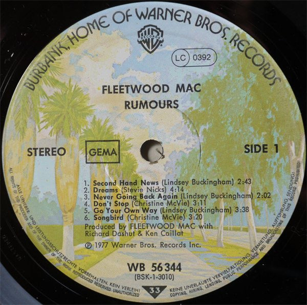 Fleetwood Mac : Rumours (LP, Album, Tex)